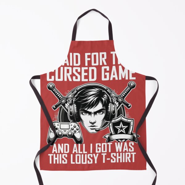 Item preview, I Paid For This Cursed Game" Funny Gamer T-Shirt Design designed and sold by Sushikidsntoddlers.