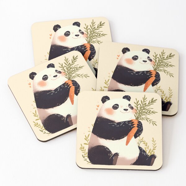 Item preview, Panda with Carrot designed and sold by WoollenLlama.