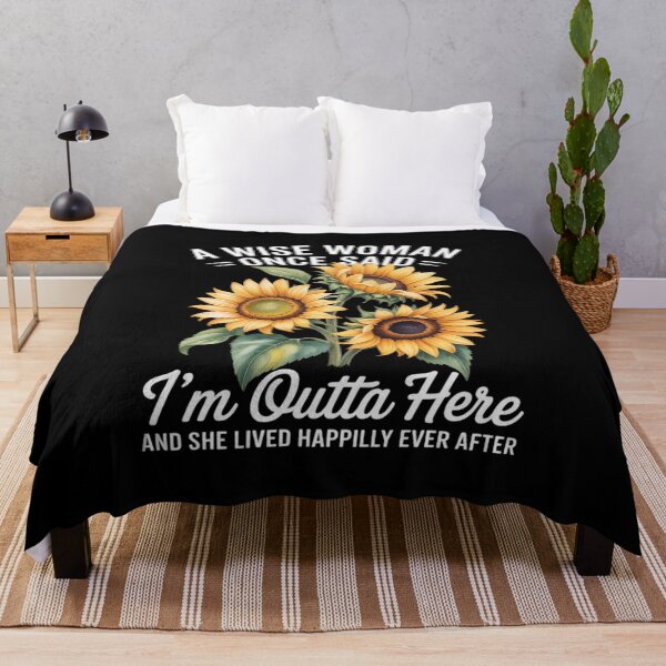 Item preview, Funny Retirement Woman A Wise Woman Once Said im Outta Here designed and sold by petrichorsworld.