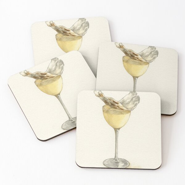 Item preview, Marshmallow Paper Golden Cocktail Watercolor Art – Minimalist Fine Drink Illustration for Bar and Kitchen Decor designed and sold by MollyTwinkle.