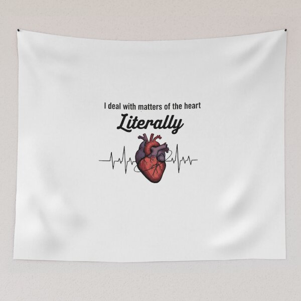 Item preview, I Deal with Matters of the Heart Literally – Funny Cardiovascular Perfusionist & Medical  designed and sold by CuteDesignables.