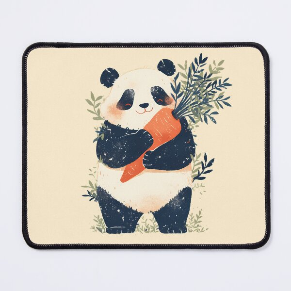 Item preview, Panda with Carrot designed and sold by WoollenLlama.