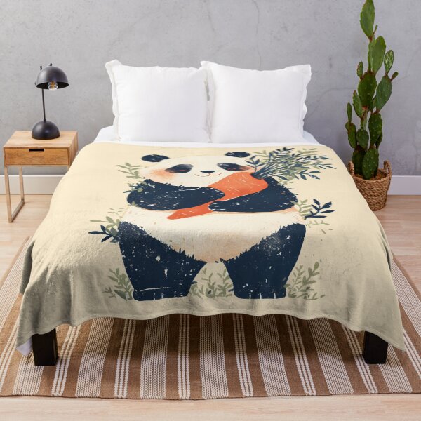 Item preview, Panda with Carrot designed and sold by WoollenLlama.