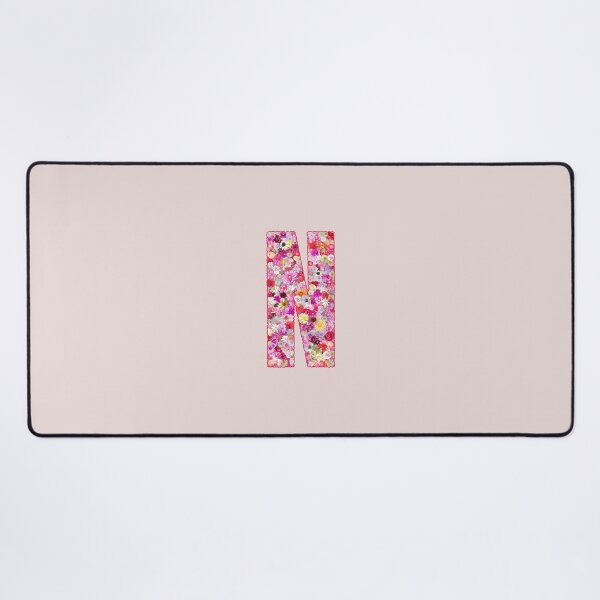 Item preview, Floral Letter N –  Botanical English Alphabet Monogram Typography Design designed and sold by TheSassyNoble.