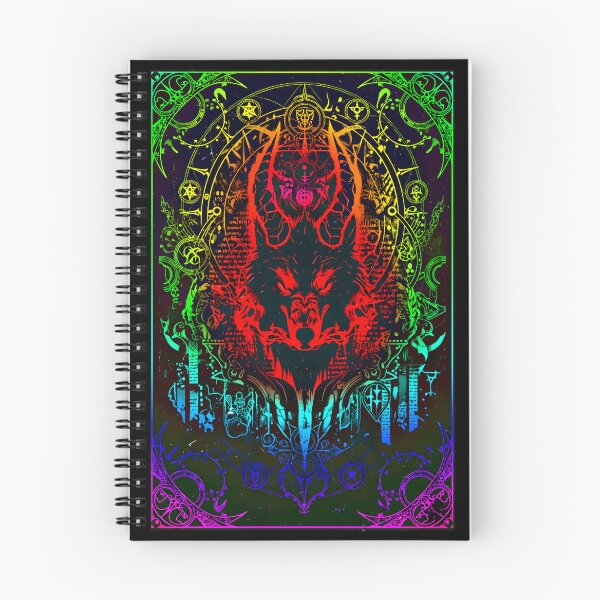 Item preview, Neon Spectrum Wolf Head – Psychedelic Occult Symbolism designed and sold by Neer arts.