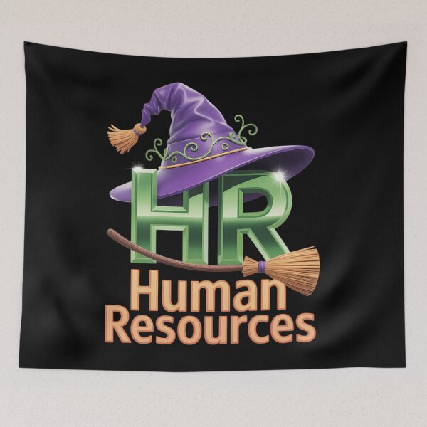 Item preview, HR Witch Human Resources Pumpkin Halloween designed and sold by TrinaEspinoza.
