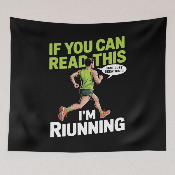 Item preview, Funny Runner Marathon Graphic Im Running designed and sold by petrichorsworld.
