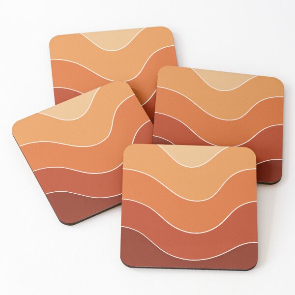 Item preview, Retro Sunset Waves – Minimal Warm Abstract Design designed and sold by johnExpress02.