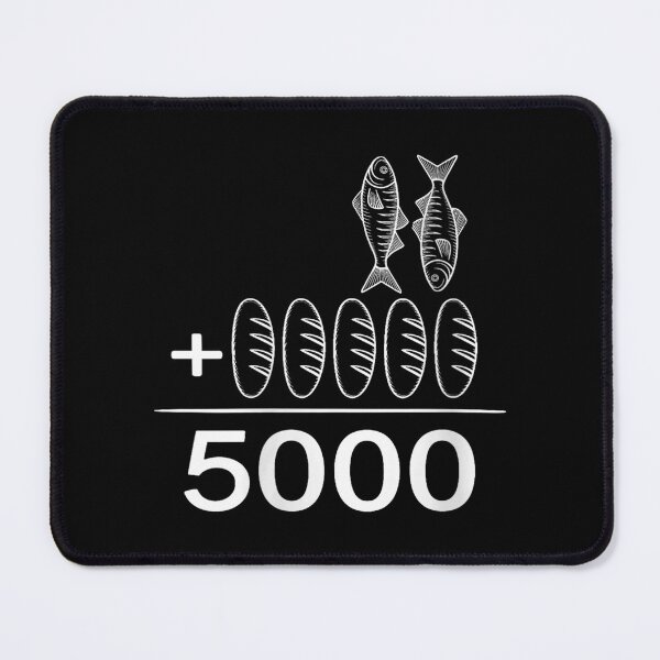 Item preview, 2 Fishes 5 Breads Jesus Feeds 5000 Christian Bible designed and sold by MaudWebe.