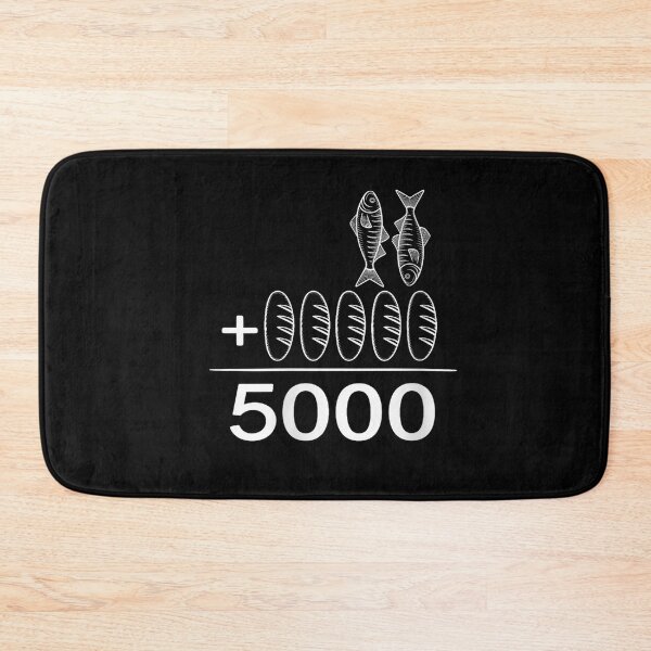 Item preview, 2 Fishes 5 Breads Jesus Feeds 5000 Christian Bible designed and sold by MaudWebe.