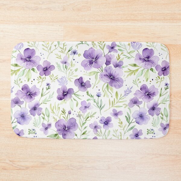 Item preview, Small Purple Flower Pattern designed and sold by CoolPixels.