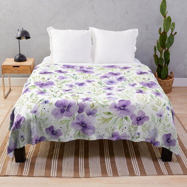 Item preview, Small Purple Flower Pattern designed and sold by CoolPixels.