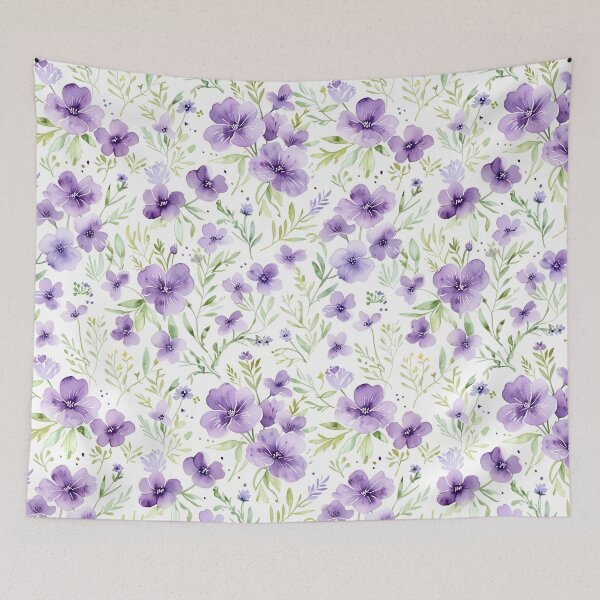 Item preview, Small Purple Flower Pattern designed and sold by CoolPixels.