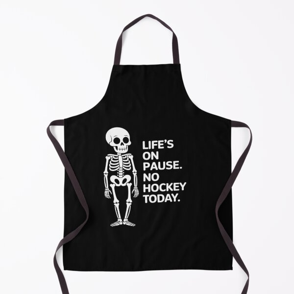 Artikelvorschau, Lustiger, trauriger Skeleton-Hockey-Freitag – Das Leben ist auf Pause entworfen und verkauft von petrichorsworld.