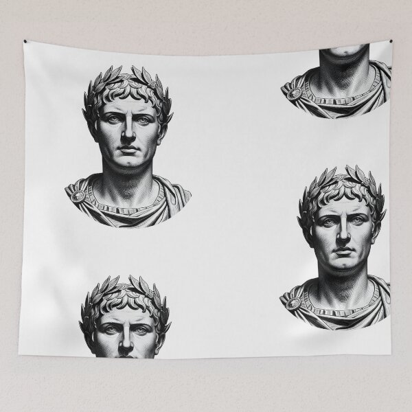 Item preview, DRAWING ENGRAVING OF A ROMAN EMPEROR designed and sold by infinitearte.