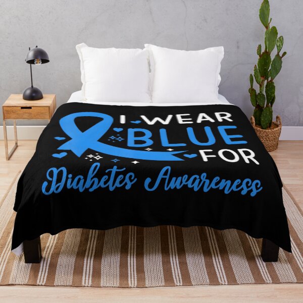 Item preview, I Wear Blue For Diabetes Awareness Diabetic Men Women Kids designed and sold by MatthewConer.