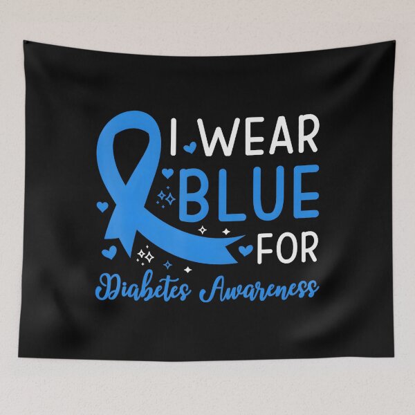 Item preview, I Wear Blue For Diabetes Awareness Diabetic Men Women Kids designed and sold by MatthewConer.