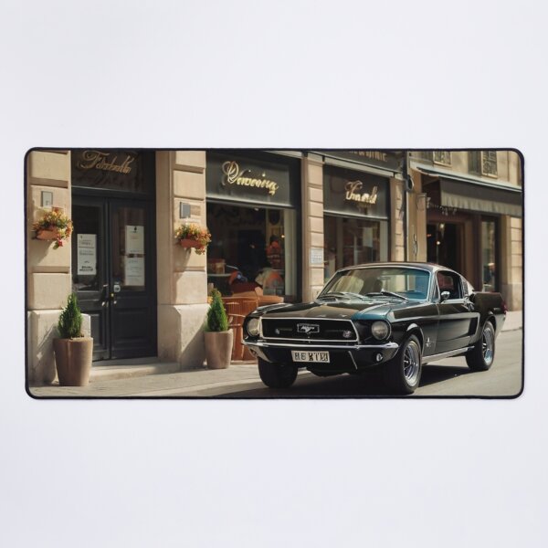 Item preview, Black Legend, Vintage 1965 Ford Mustang on the City Street designed and sold by BlareBlare.