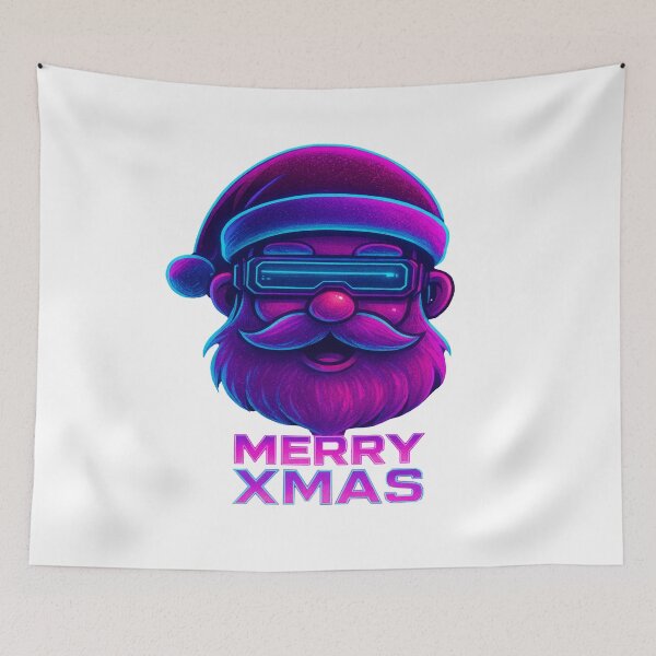 Item preview, Cyber Santa: Neon Noel – A Futuristic Merry Xmas designed and sold by Picturee.