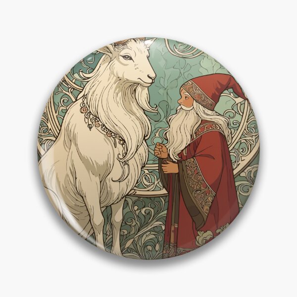 Item preview, Julbocken Yule Goat And Jultomten Scandinavian Mythology designed and sold by taiche.