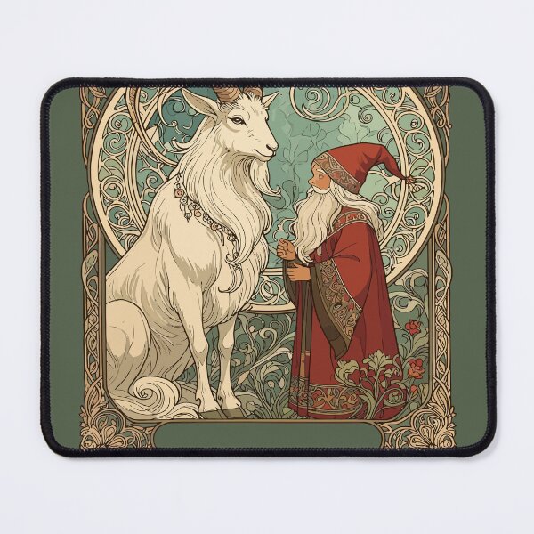 Item preview, Julbocken Yule Goat And Jultomten Scandinavian Mythology designed and sold by taiche.