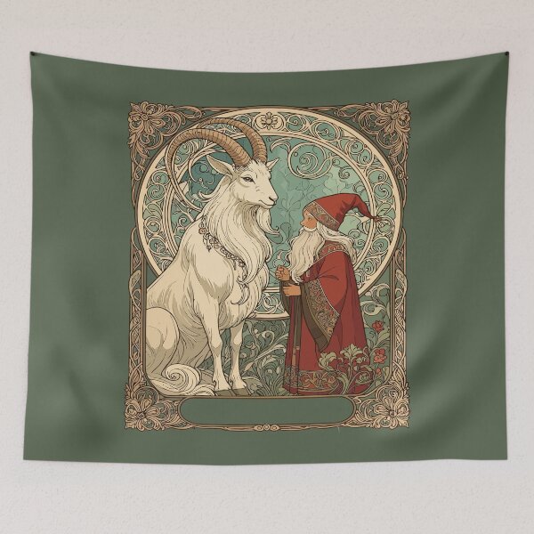 Item preview, Julbocken Yule Goat And Jultomten Scandinavian Mythology designed and sold by taiche.