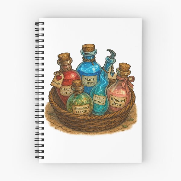Item preview, Potion Collection Basket – Fantasy Alchemist Sticker & Print designed and sold by AlcheArtsStudio.