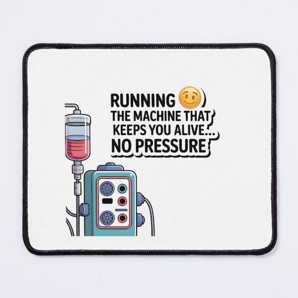 Item preview, Running the Machine That Keeps You Alive… No Pressure – Funny Cardiovascular Perfusionist designed and sold by CuteDesignables.