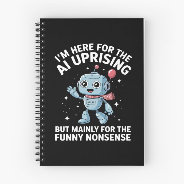 Item preview, Funny Saying AI Uprising Mainly Funny Nonsense Robot designed and sold by petrichorsworld.