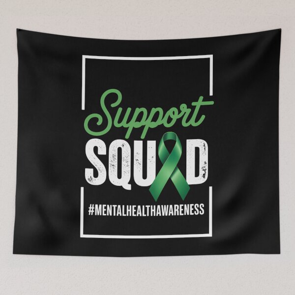 Item preview, Support Squad Sunflower Hair Mental Health Awareness designed and sold by TrinaEspinoza.