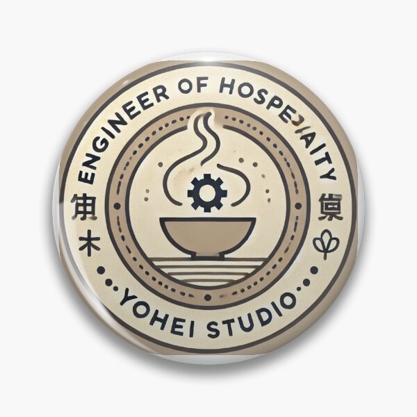 Item preview, "Engineer of Hospitality – Modern Round Logo for YOHEI STUDIO" designed and sold by Yohei-Studio.