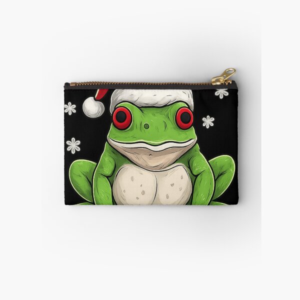 Item preview, Christmas Frog Santa Hat Funny Holiday Cute Red Eyed Tree Frog designed and sold by haitrieuic96.