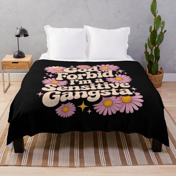 Item preview, Funny Saying God Forbid I'm A Sensitive Gangsta designed and sold by petrichorsworld.