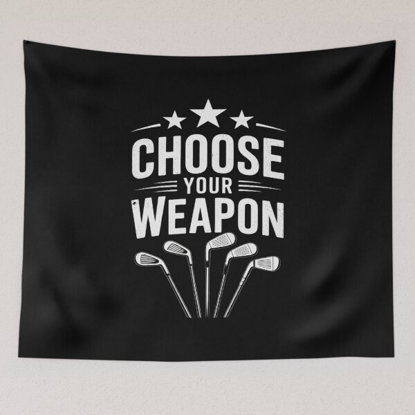 Item preview, Funny Saying Golfing Dads - Choose Your Weapon designed and sold by petrichorsworld.