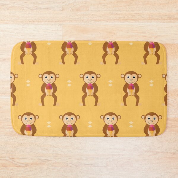 Item preview, Monkeys with ice cream on yellow designed and sold by reneesillus.