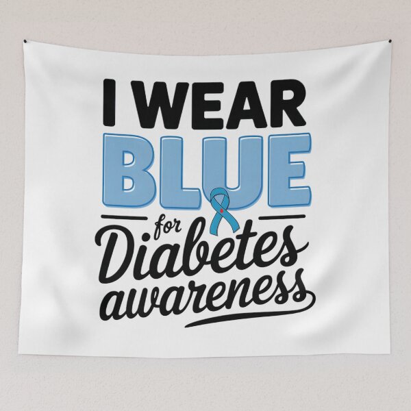 Item preview, I Wear Blue For Diabetes Awareness Month designed and sold by MatthewConer.