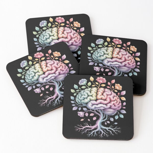 Item preview, Floral Anatomical Brain Tree Mental Health Awareness designed and sold by TyraYoung.