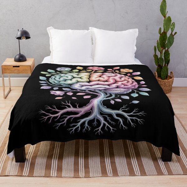 Item preview, Floral Anatomical Brain Tree Mental Health Awareness designed and sold by TyraYoung.