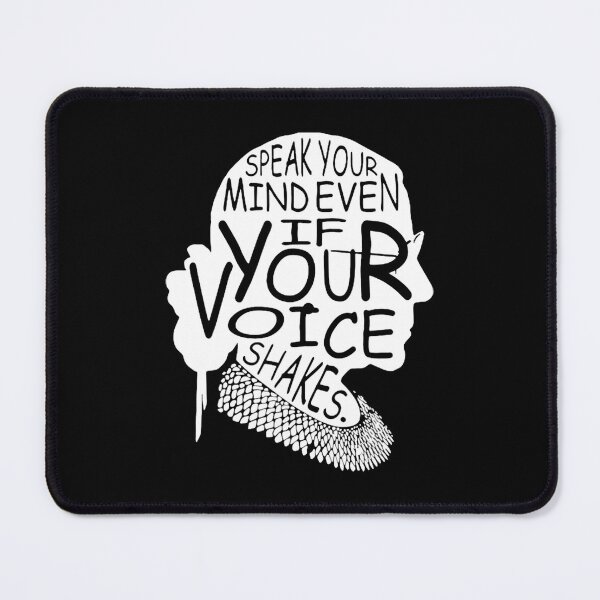 Item preview, Ruth Bader Ginsburg Bold Voice Outline designed and sold by Ashackenna.