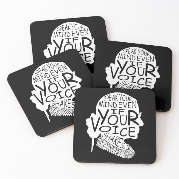 Item preview, Ruth Bader Ginsburg Bold Voice Outline designed and sold by Ashackenna.