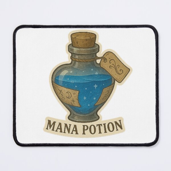 Item preview, Mana Potion – “Arcane Refill” designed and sold by AlcheArtsStudio.