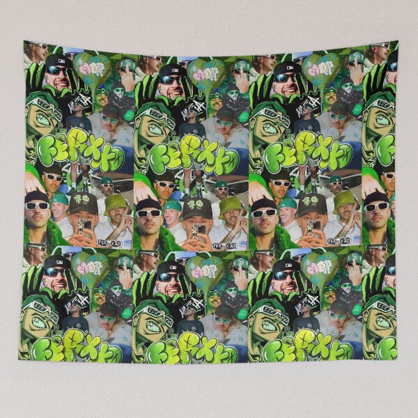 Item preview, Feid – Green Aesthetic Collage Art Design designed and sold by Aliyah Niko.