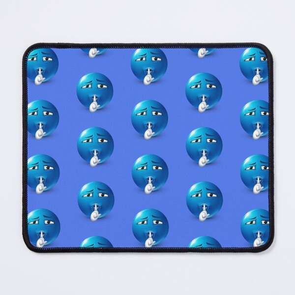 Item preview, Secret Keep Quiet Hush Mewing Blue Emoji designed and sold by tejusssy.