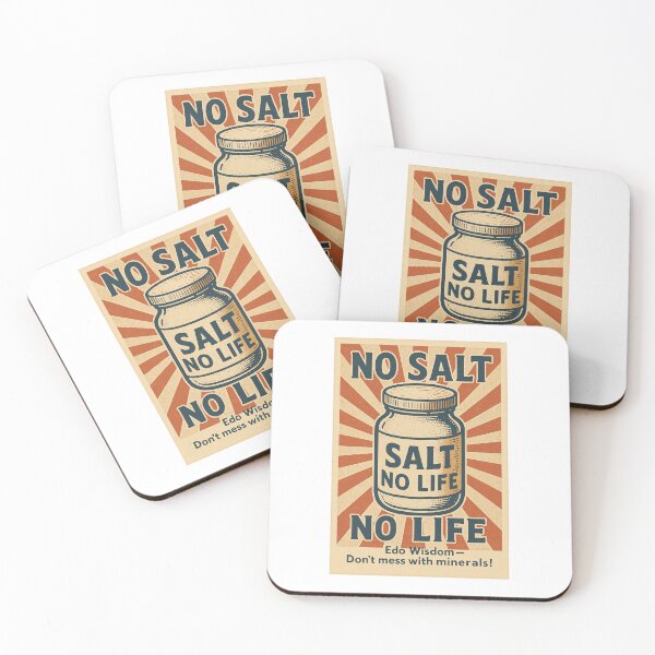 Item preview, No Salt, No Life – Retro Japanese Health Poster designed and sold by Yohei-Studio.