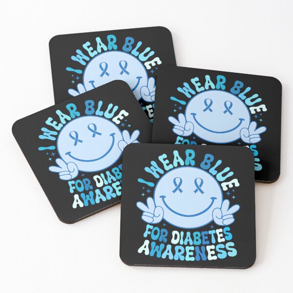 Item preview, I Wear Blue For Diabetes Awareness Month Smile Face Diabetic designed and sold by MatthewConer.
