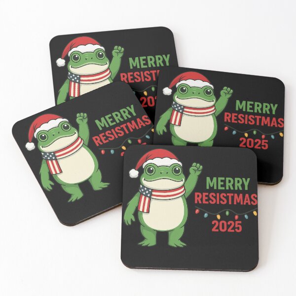 Item preview, Merry Resistmas 2025 Funny Frog Political Christmas Liberal designed and sold by haitrieuic96.