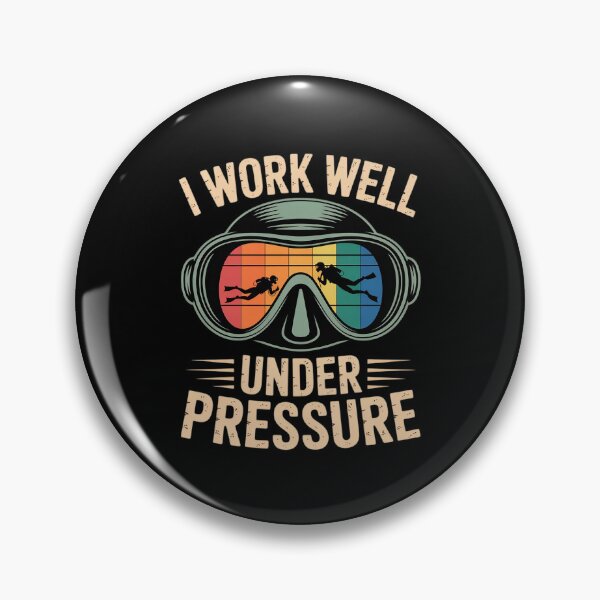 Item preview, Funny Scuba Diver Diving Humor I Work Well Under Pressure designed and sold by KingsLife1994.