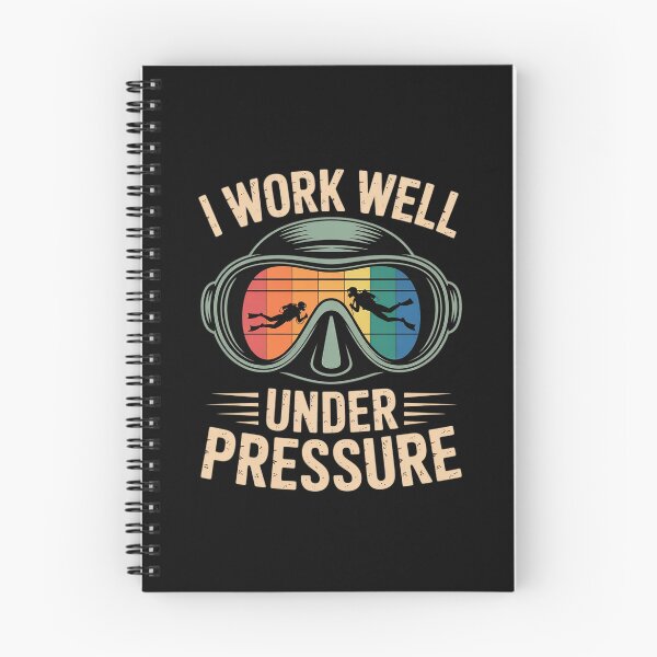 Item preview, Funny Scuba Diver Diving Humor I Work Well Under Pressure designed and sold by KingsLife1994.