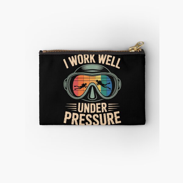 Item preview, Funny Scuba Diver Diving Humor I Work Well Under Pressure designed and sold by KingsLife1994.