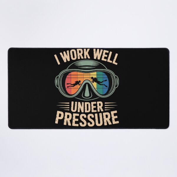 Item preview, Funny Scuba Diver Diving Humor I Work Well Under Pressure designed and sold by KingsLife1994.
